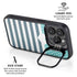 Polka Dots and Stripes Heart in Blue iPhone 14 Pro Kickstand Case